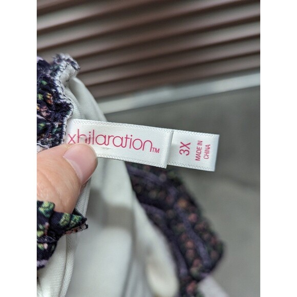 Xhilaration Plus Size 3X oversized off shoulder flowy boho mini dress - Picture 8 of 9